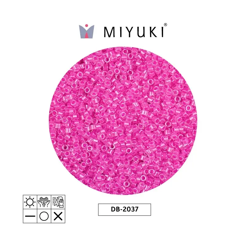 Miyuki delica 11/0 DB2037 neon hot magenta x 50g