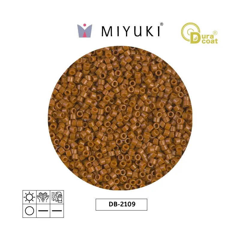 Miyuki delica 11/0 DB2109 duracoa op sienna x 50g