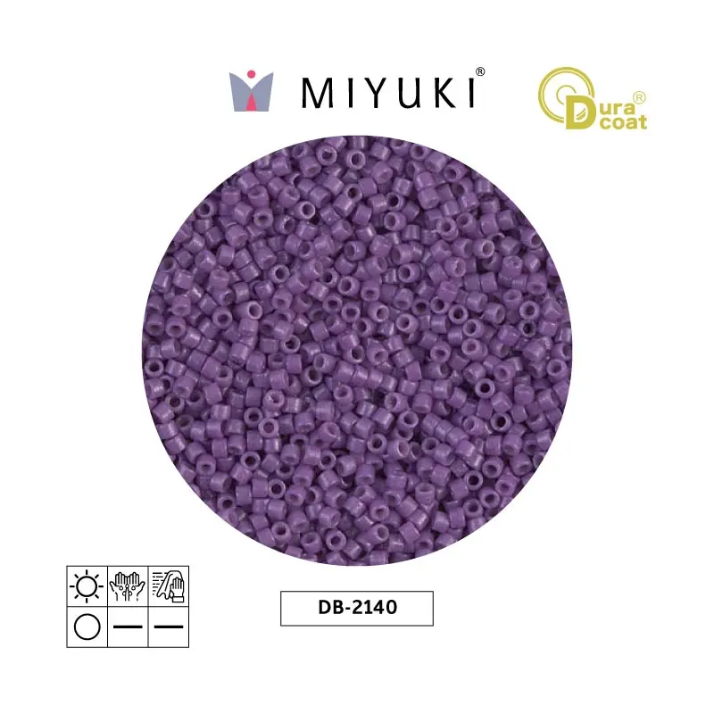 Miyuki delica 11/0 DB2140 opaque purple x 50g