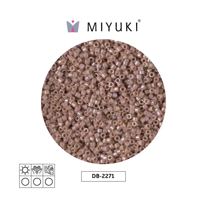 Miyuki delica 11/0 DB2271 op glazed beige AB x 50g