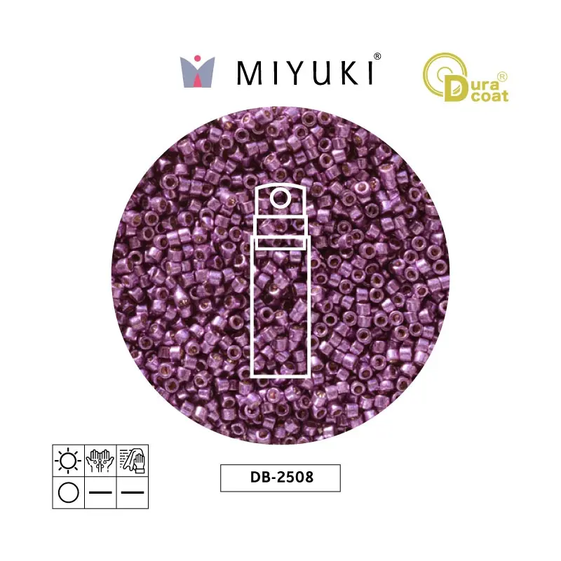 Miyuki delica 11/0 DB2508 duracoat galvanized purple orchid x 10g