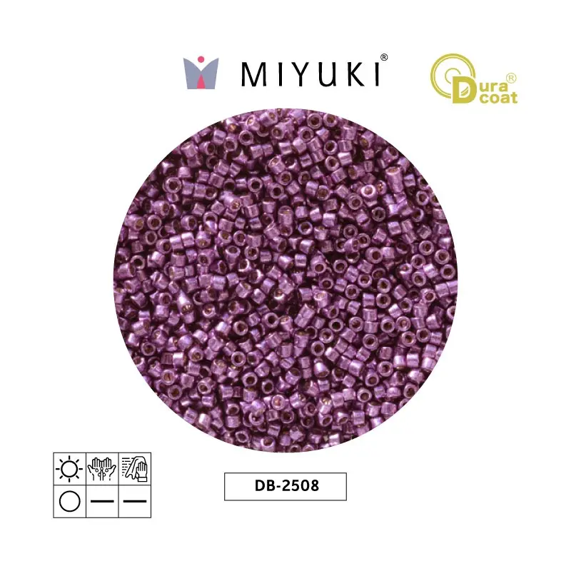 Miyuki delica 11/0 DB2508 duracoat galvanized purple orchid x 50g