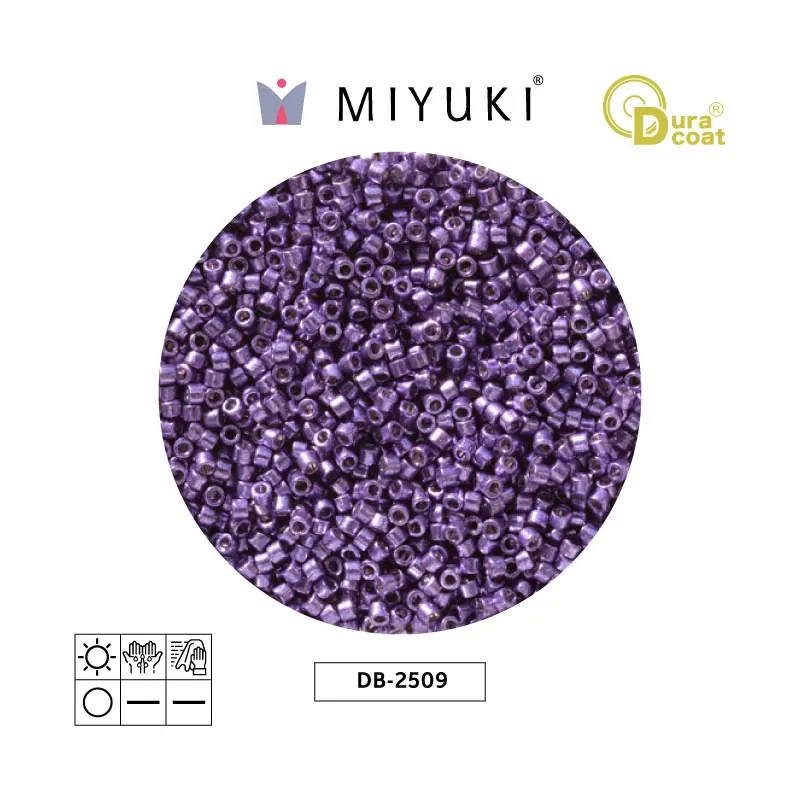 Miyuki delica 11/0 DB2509 duracoat galvanized dark lilac x 50g