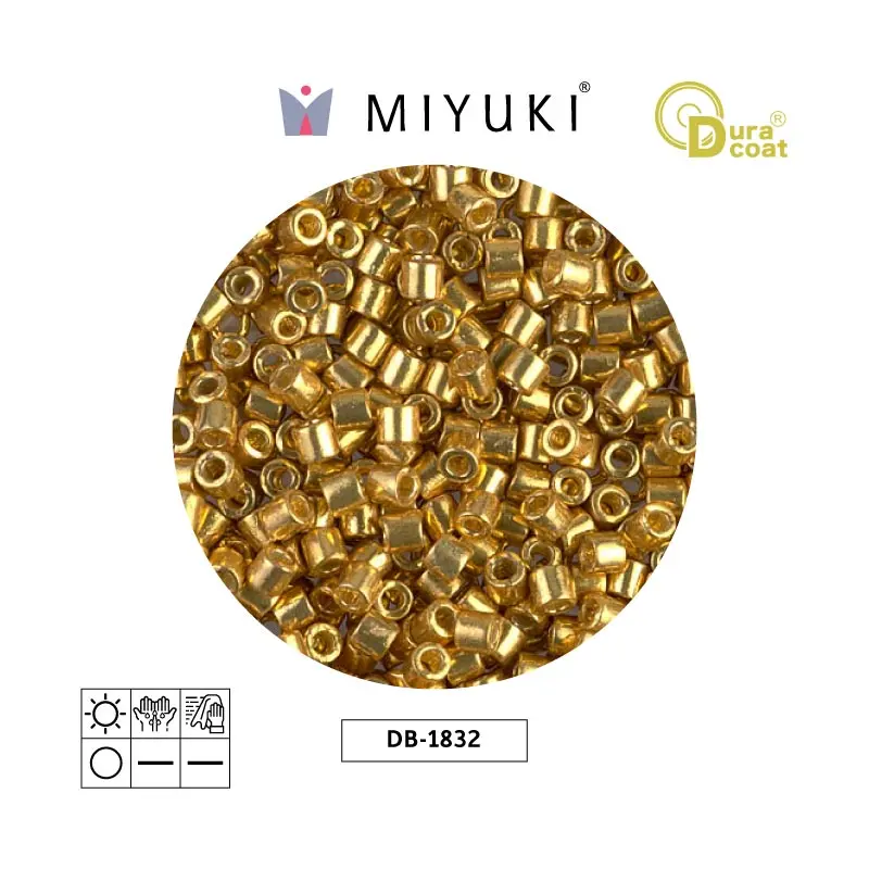 Miyuki delica 8/0 DBL1832 galvanized gold x 50g