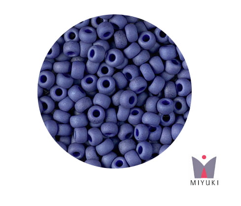 Mostacilla Miyuki rocalla 6/0 RR2075 matte opaque cobalt luster x 50g