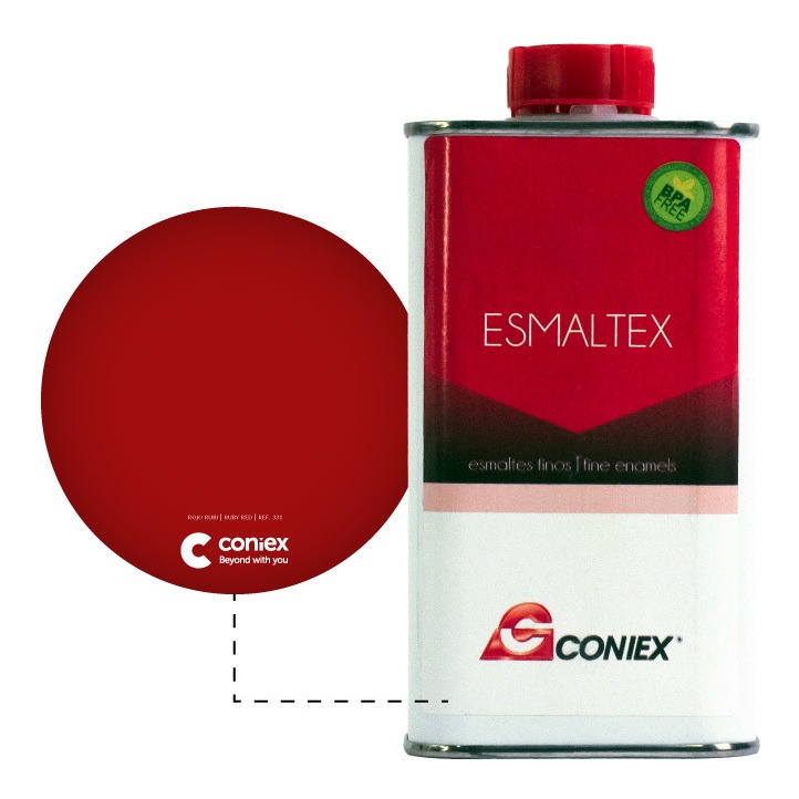 Resina esmaltex coniex 331 rojo ruby x 250g