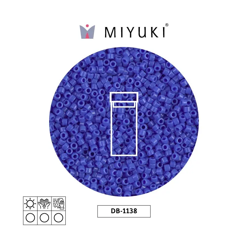 Miyuki delica 11/0 DB1138 opaque cyan blue x 3g