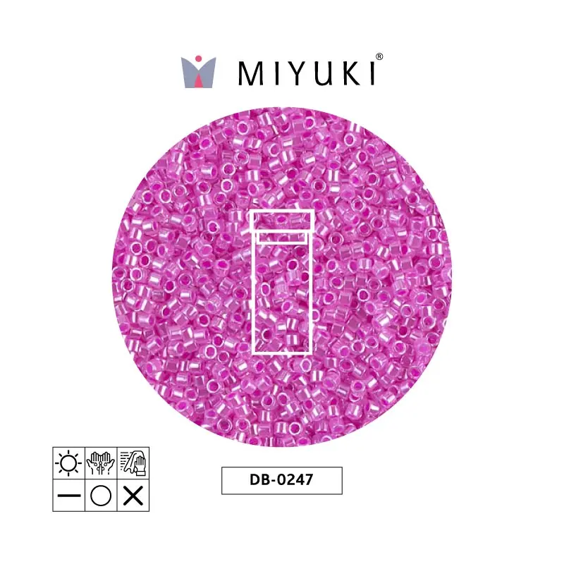 Miyuki delica 11/0 DB0247 lined fuchsia x 3g