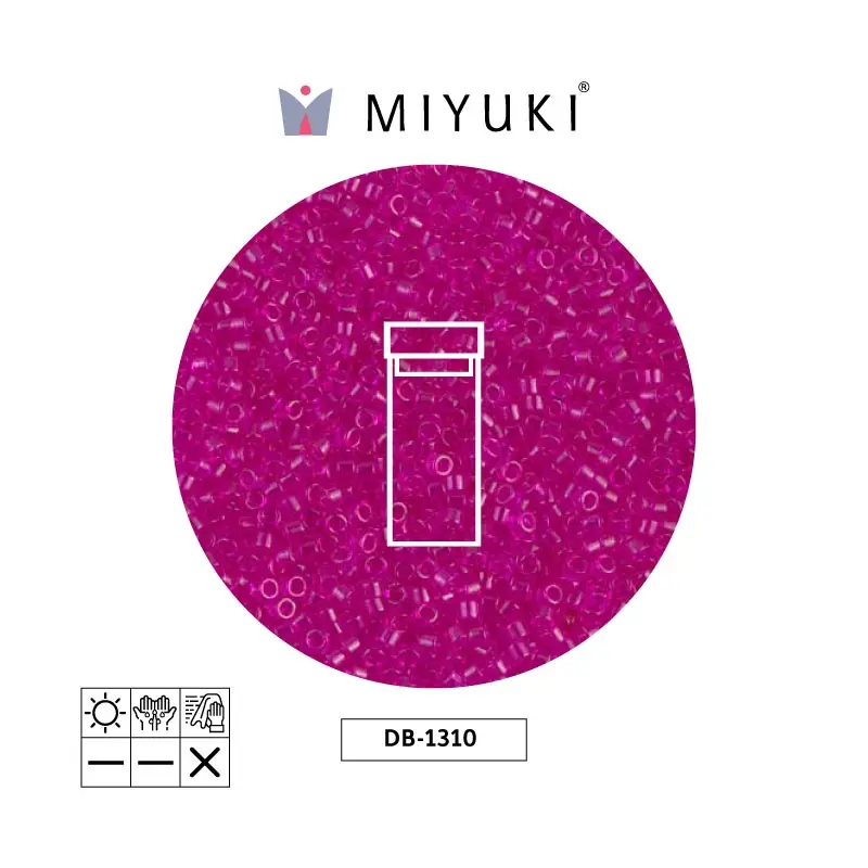 Miyuki delica 11/0 DB1310 transparent fuchsia x 3g