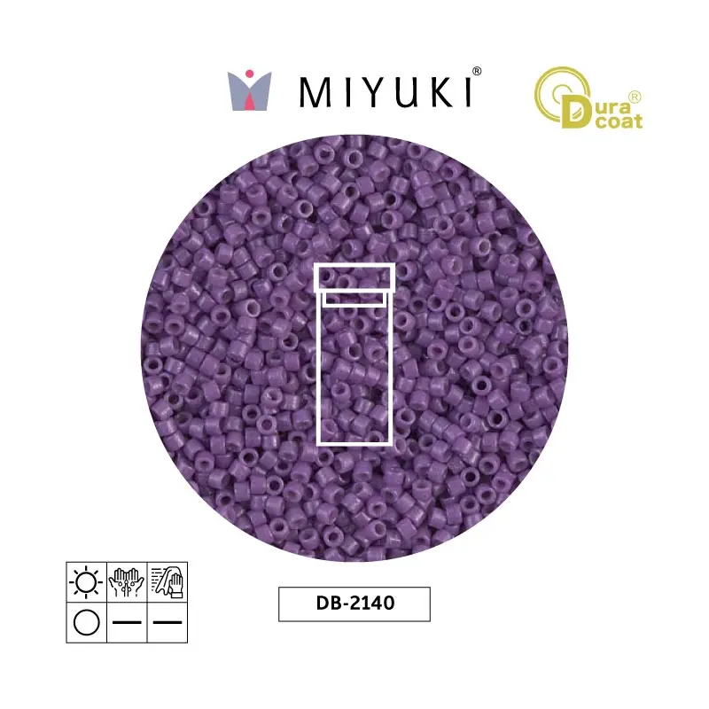 Miyuki delica 11/0 DB2140 opaque purple x 3g