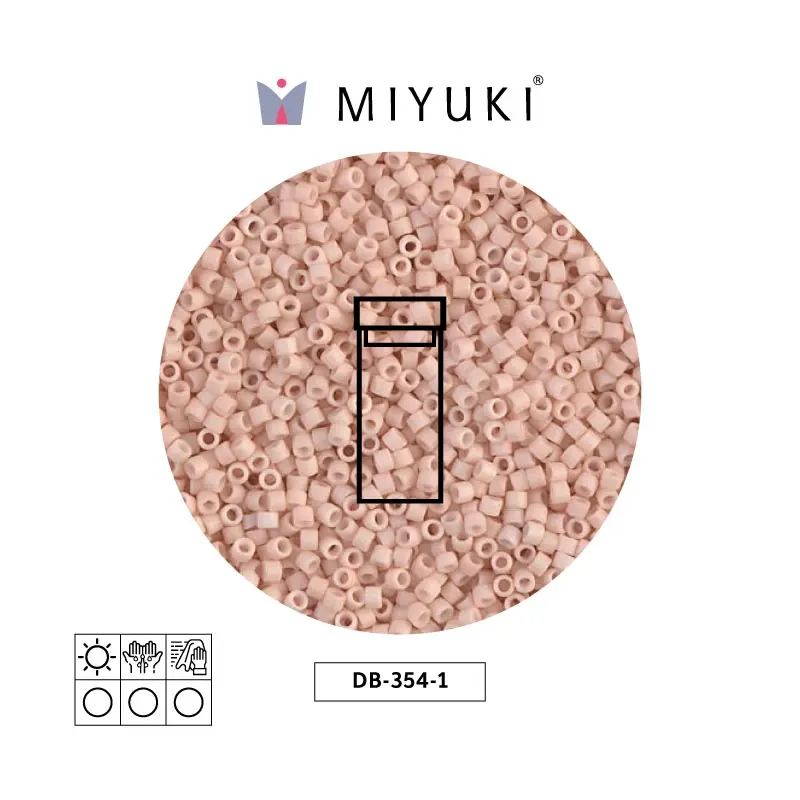 Miyuki delica 11/0 DB0354-1 matte opaque blush x 3g