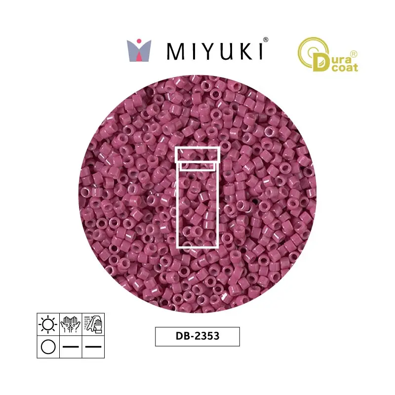 Miyuki delica 11/0 DB2353 opaque cherry blossom duracoat x 3g