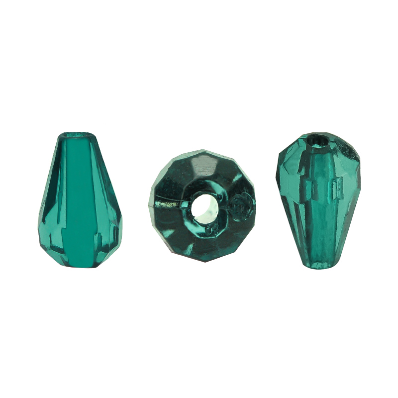 Acrilico 2377 gota 7x12mm emerald x Libra