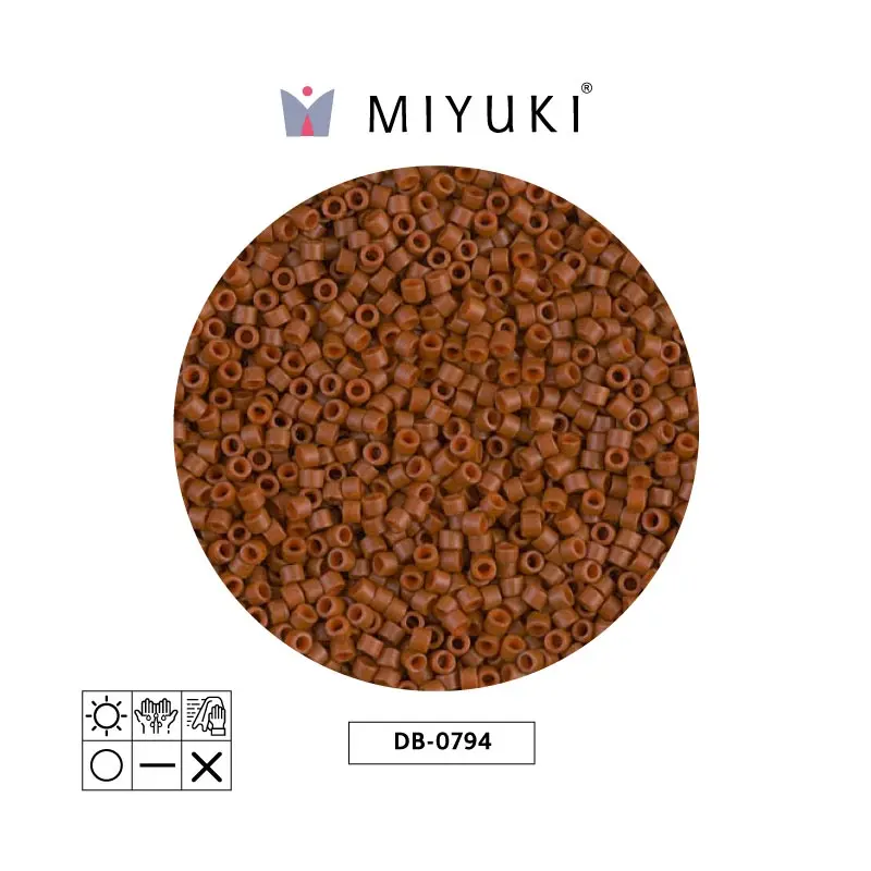 Miyuki delica 11/0 DB0794 frosted opaque sienna x 50g