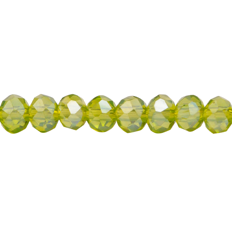 Murano rondela facetada 2mm olivine 8AB x 195und