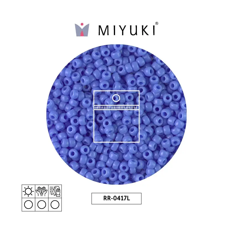 Mostacilla Miyuki rocalla 8/0 RR0417L periwinkle  x 25g