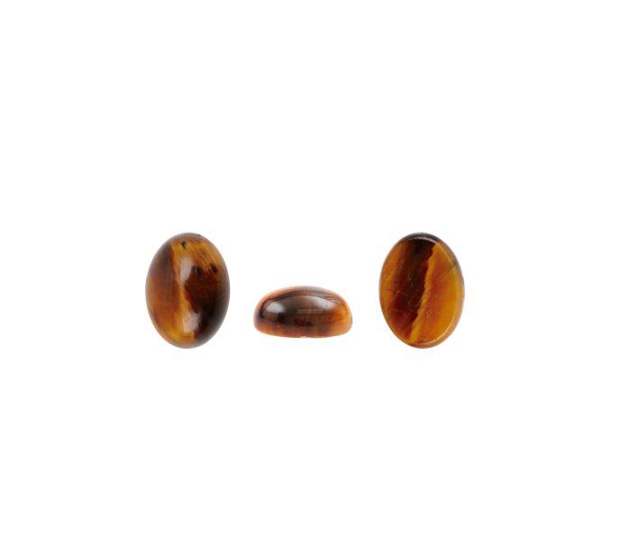 Cabuchon oval 6x8mm ojo de tigre x und