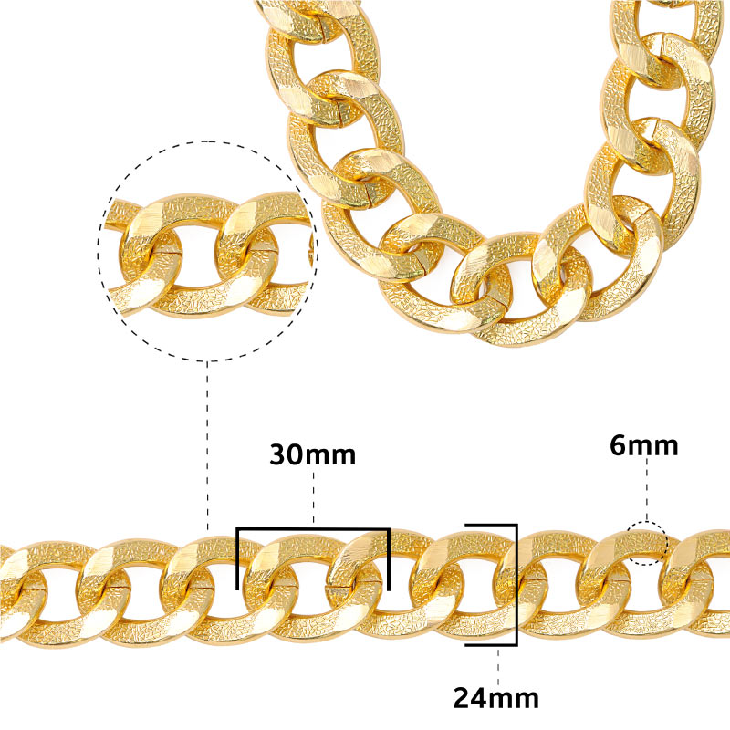 Cadena aluminio K60310 30x24mm K-29 x rollo 5 Metros