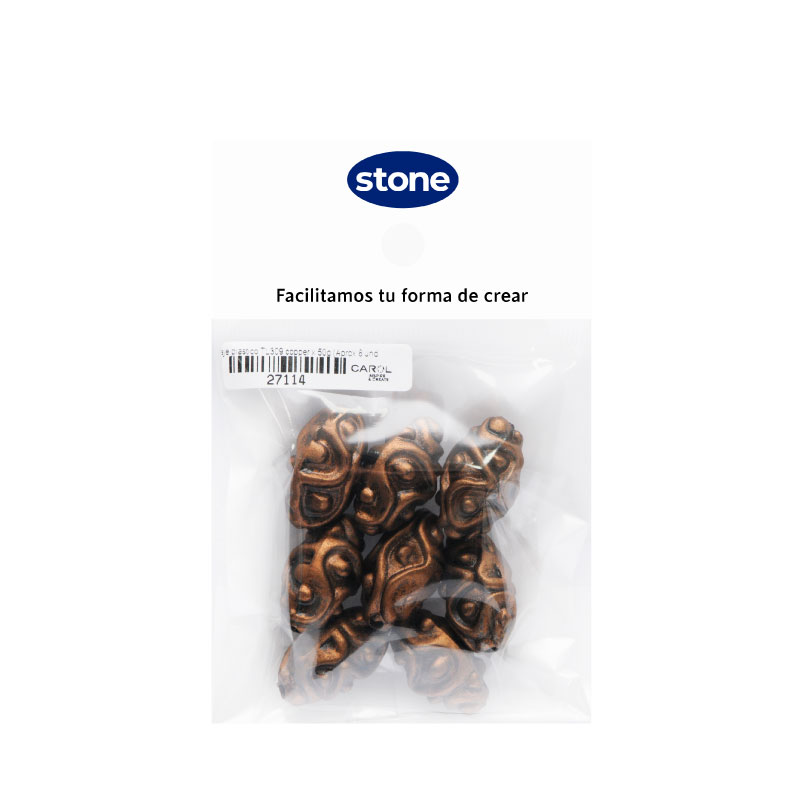 Herraje plastico TL309 copper x 50g (Aprox 8 und)