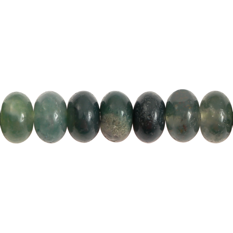 Sarta redondel 6mm moss agate x 97 unds