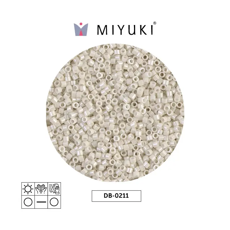 Miyuki delica 11/0 DB0211 op alabaster luste x 50g