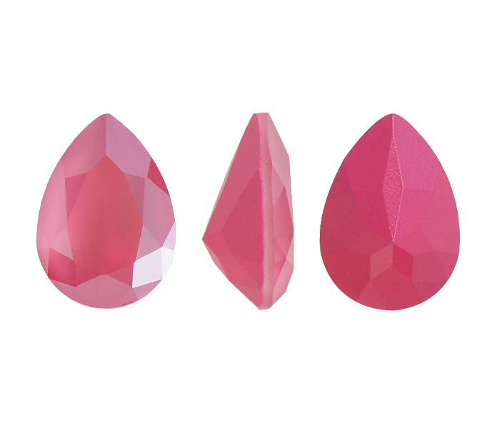 4320 swarovski pera crystal peony pink 14x10mm x und