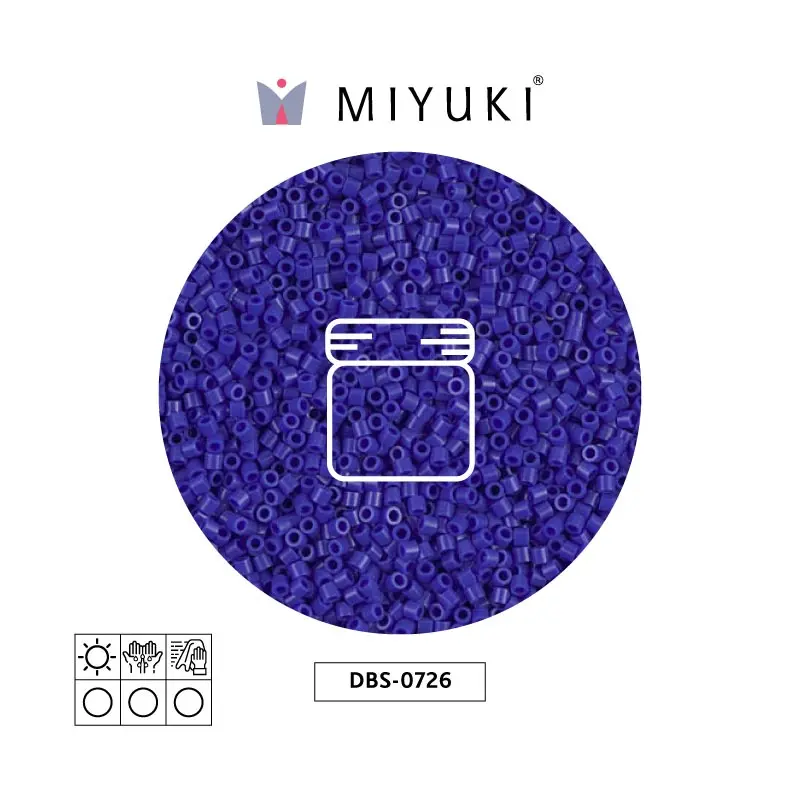 Miyuki delica 15/0 DBS0726 opaque dark blue x 5g