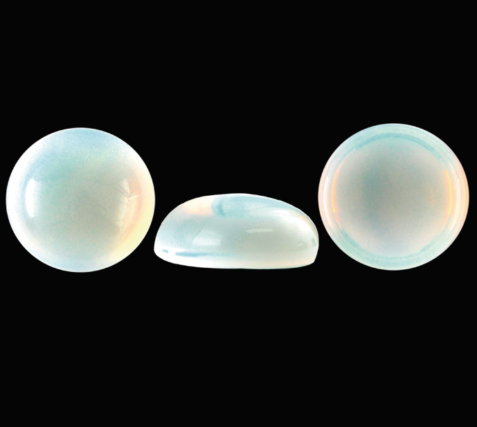 Cabuchon redondo 8mm glass opal x und