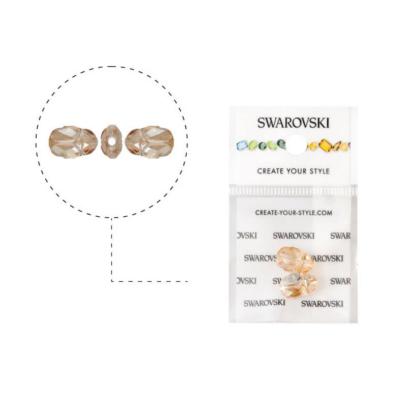 5728 swarovski escarabano  crystal golden shadow 12mm x 2unds