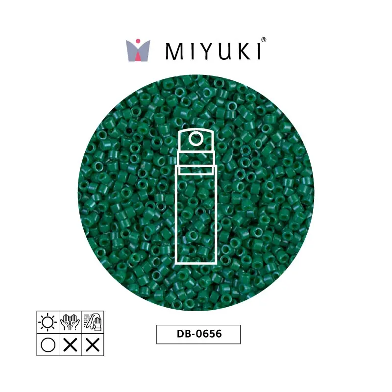 Miyuki delica 11/0 DB0656 opaque jade green x 10g