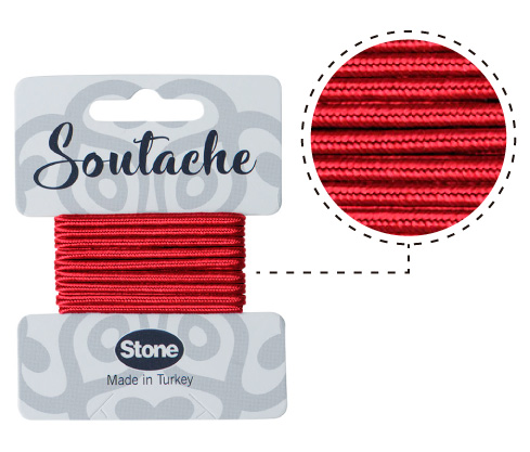 Cordon soutache 3mm poinsetta ST1180 x 2.5m