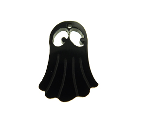 Fantasma acrilico negro 15x21mm x und