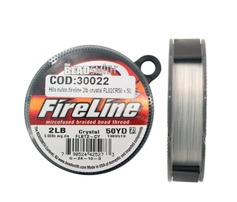 Hilo nylon fireline 2lb crystal FL02CR50 x 50yd