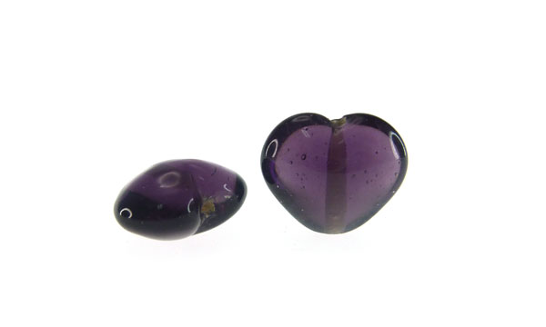 Vidrio hindu 3409 corazon 18mm violet 109 x und