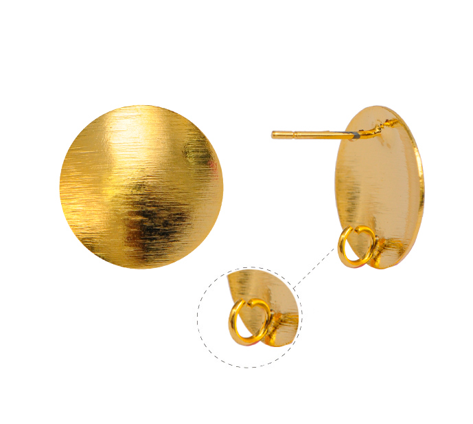 Aretes redondo concavo 15mm/rodio x par