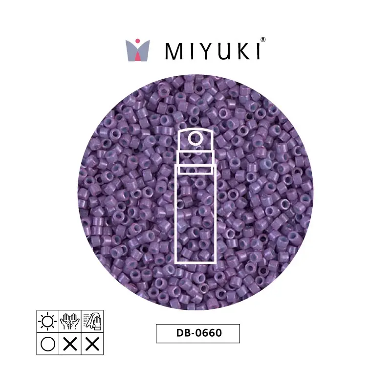 Miyuki delica 11/0 DB0660 opaque lavender x 10gr