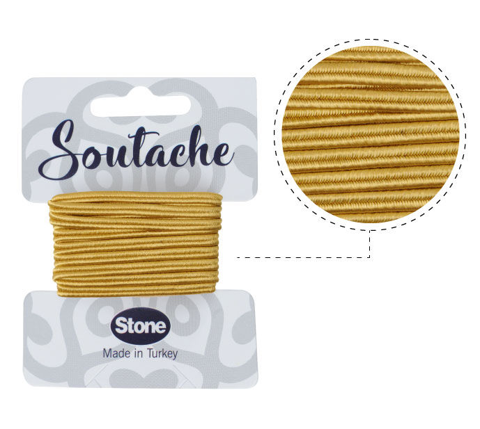 Cordon soutache 3mm curry ST2115 x 2.5m