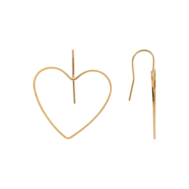 Gancho arete corazon R244 28x31mm/Golfi x par