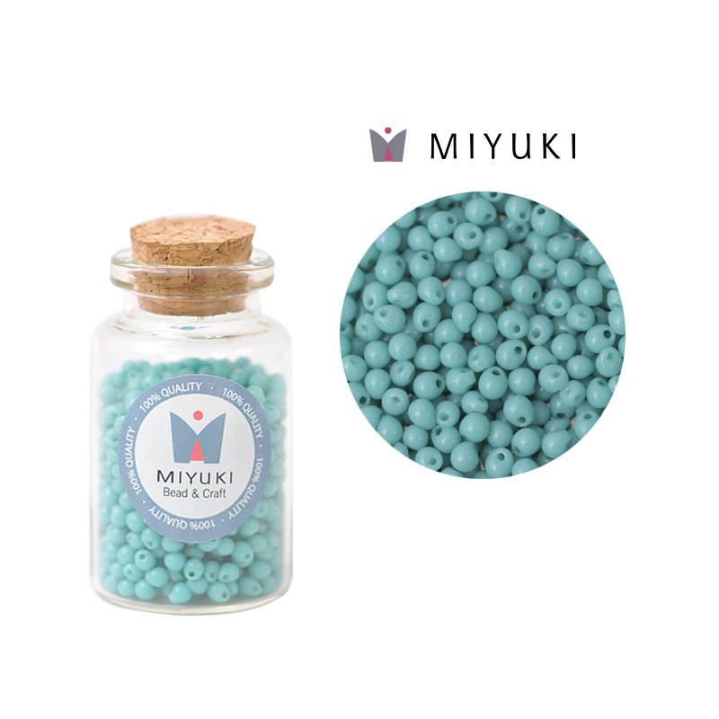 Miyuki drop beads 2.8mm DP0012l op carib teal x 25g