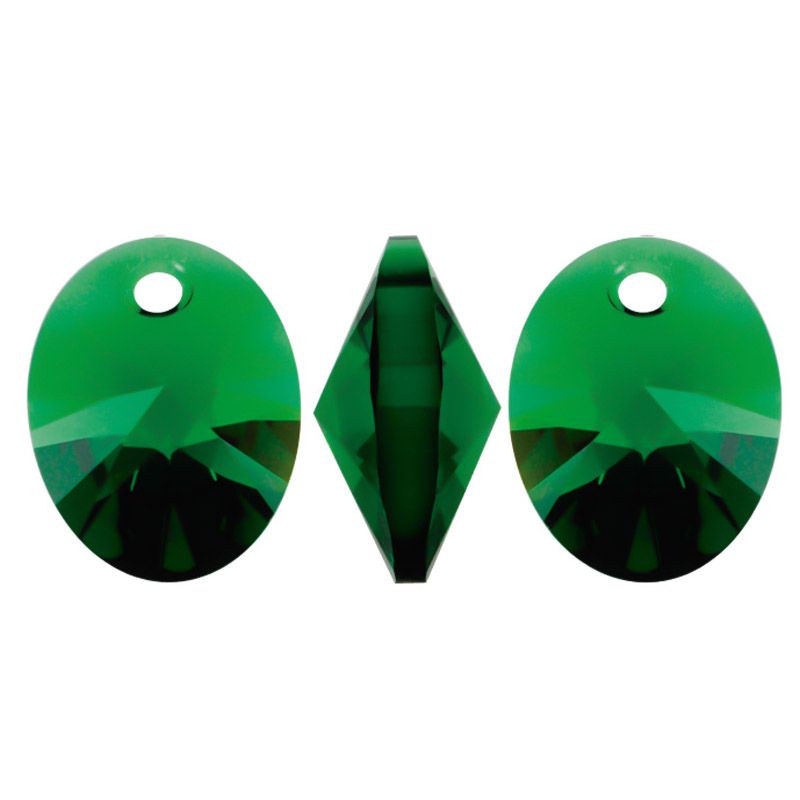 6028 swarovski oval dark moss green 12mm x und