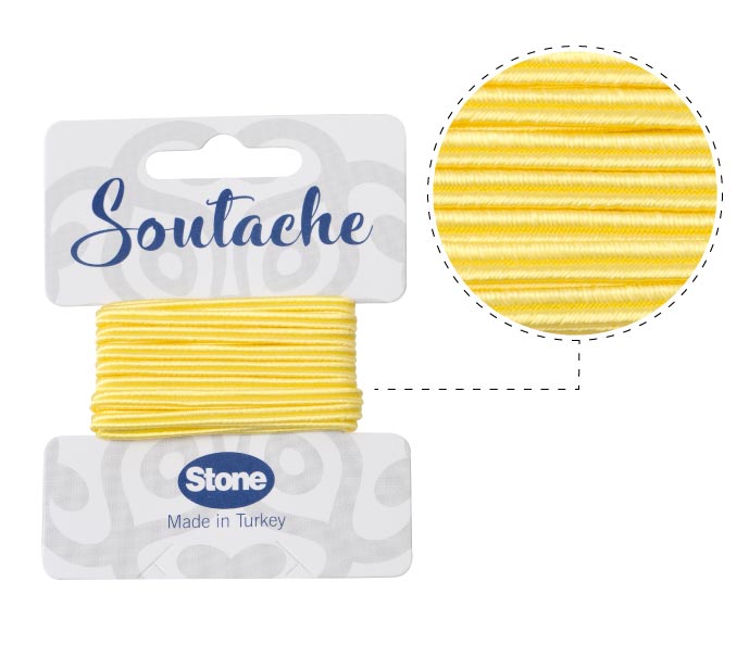 Cordon soutache 3mm butter ST2114 x 2.5m