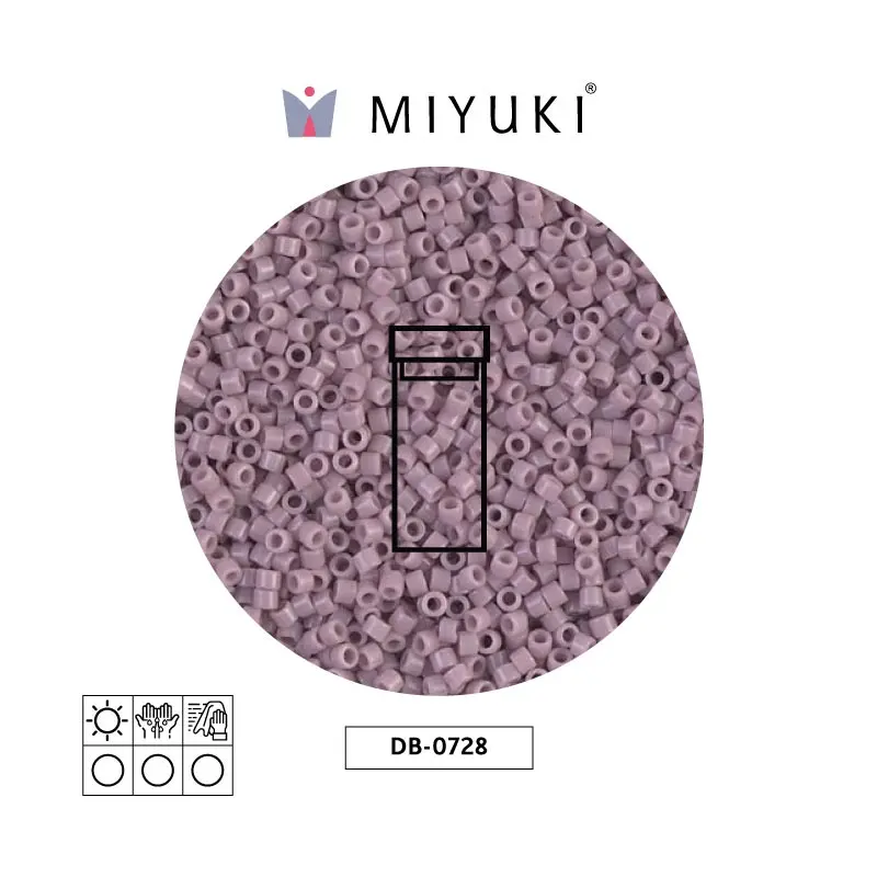 Miyuki delica 11/0 DB0728 opaque lilac x 3g