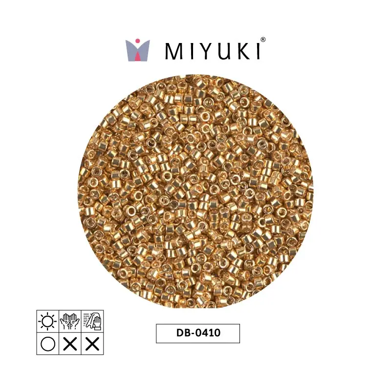 Miyuki delica 11/0 DB0410 metal yelow gold x 50g