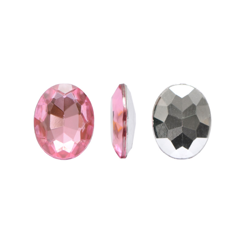 Acrilico K1022 oval con cono 8x10mm light rose 26 x und