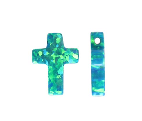 Cruz opal 9x12mm blue zircon 36 x und