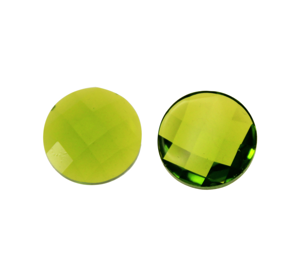 Acrilico 5001# redondo 12mm olivine x und