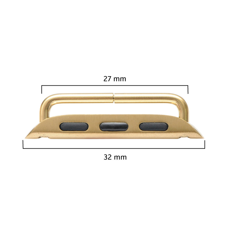 Conector pulso acero iwatch SE dorado 32mm-27mm x 2 unds