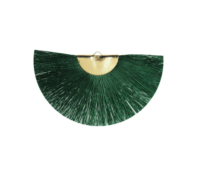 Borla abanico rayon 45x75mm emerald Z18 x und