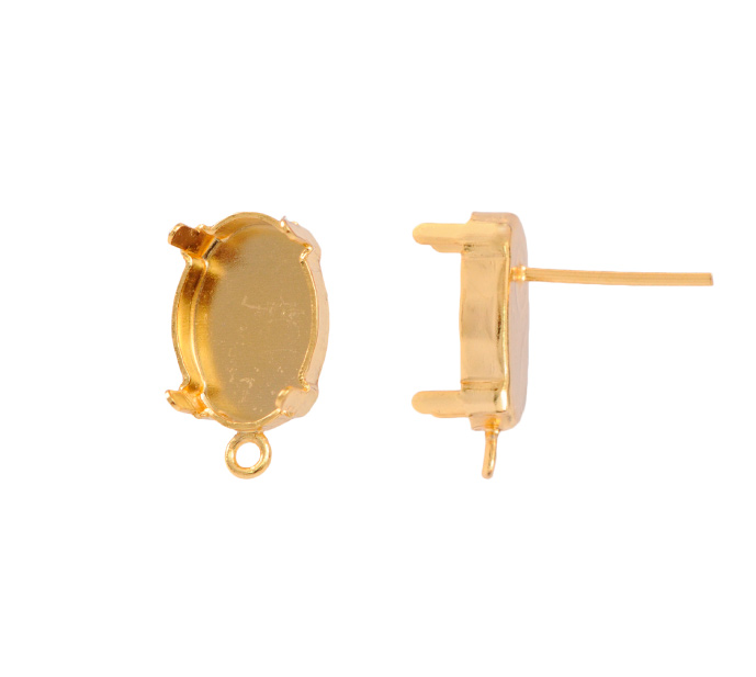 4120CH setting arete + argolla 14x10mm/Golfi x par