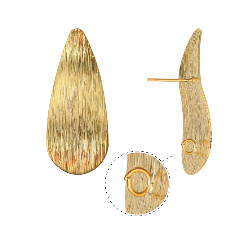 Aretes oval 38x16x6mm/Golfi x par